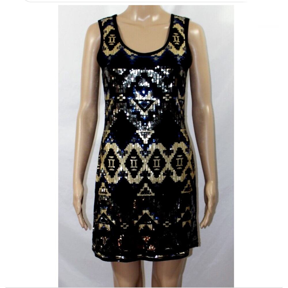 Talk of the Walk Sequin  Evening  Tank Sleeveless  Stretch Dress NWT Sz. XL